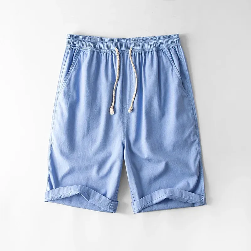 Angelo - Loose Cotton-Linen Shorts