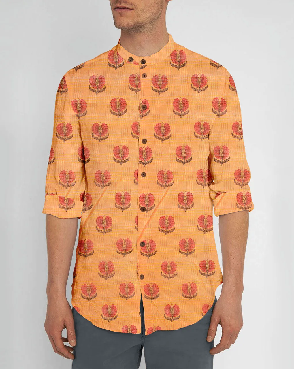 Booti Screen Print Chanderi Fabric