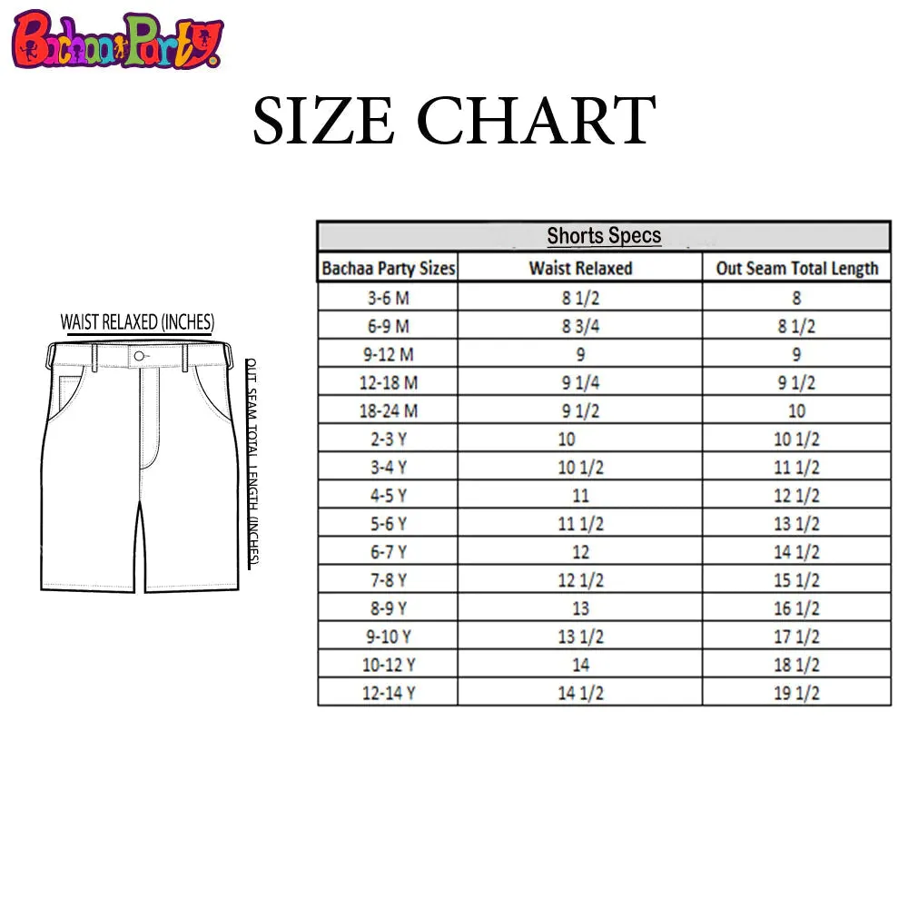 Boys Cotton Short Smile - Neon Orange
