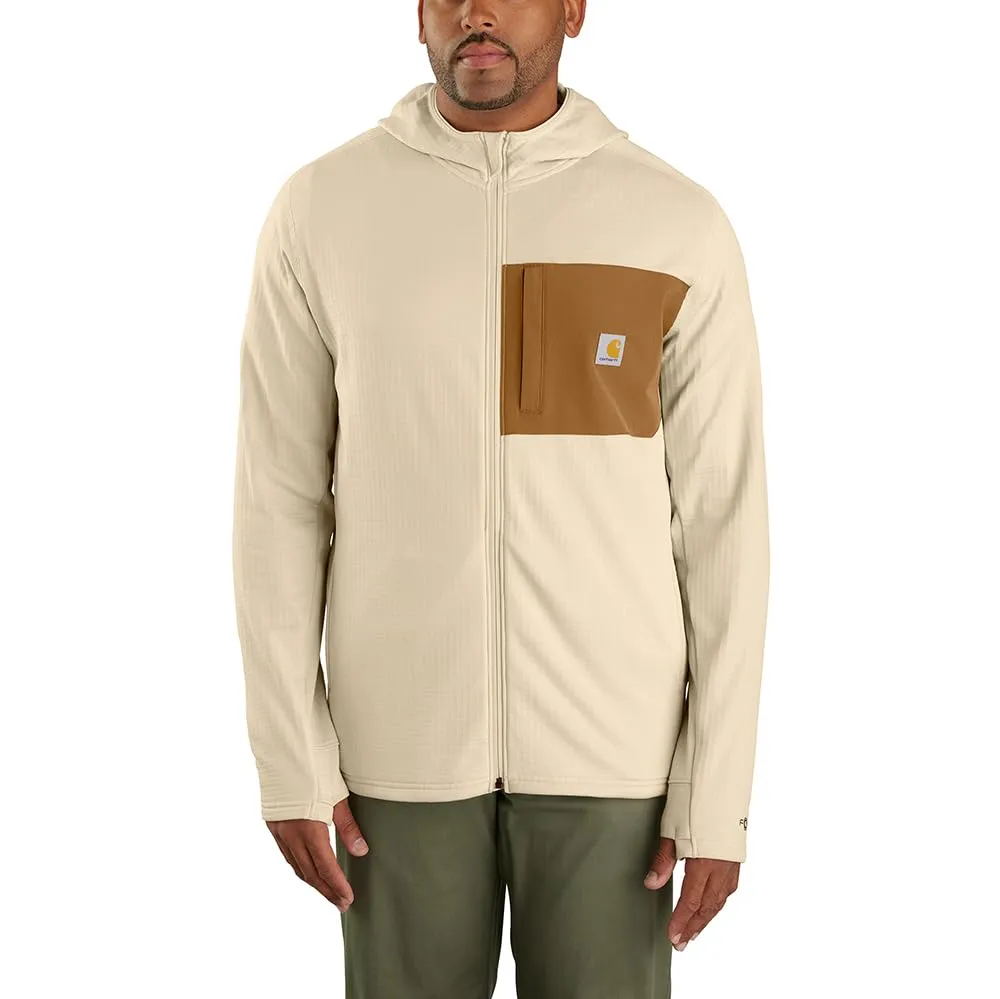 Carhartt 106625 Men's Force Relaxed Fit Full-Zip Long-Sleeve Hooded T-Shirt