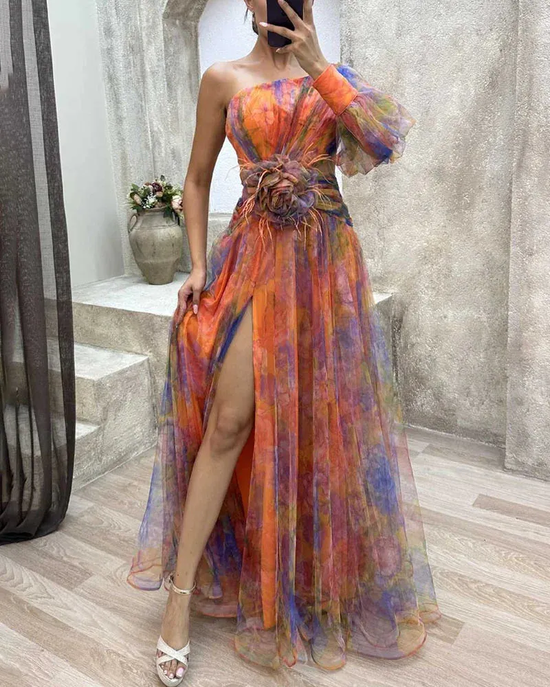Cecelia - Elegant Split Dress