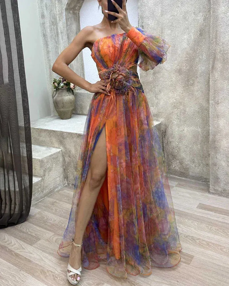 Cecelia - Elegant Split Dress