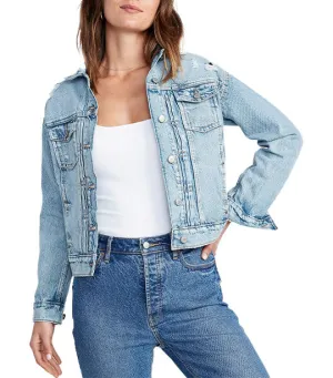 Classic Jean Jacket for Women Light Wash