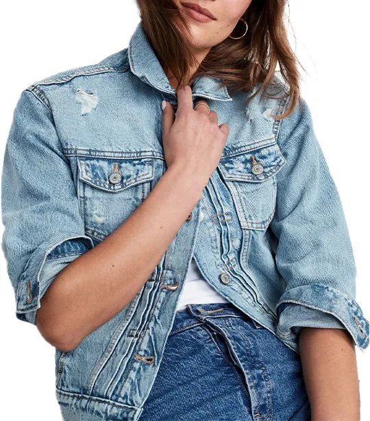 Classic Jean Jacket for Women Light Wash