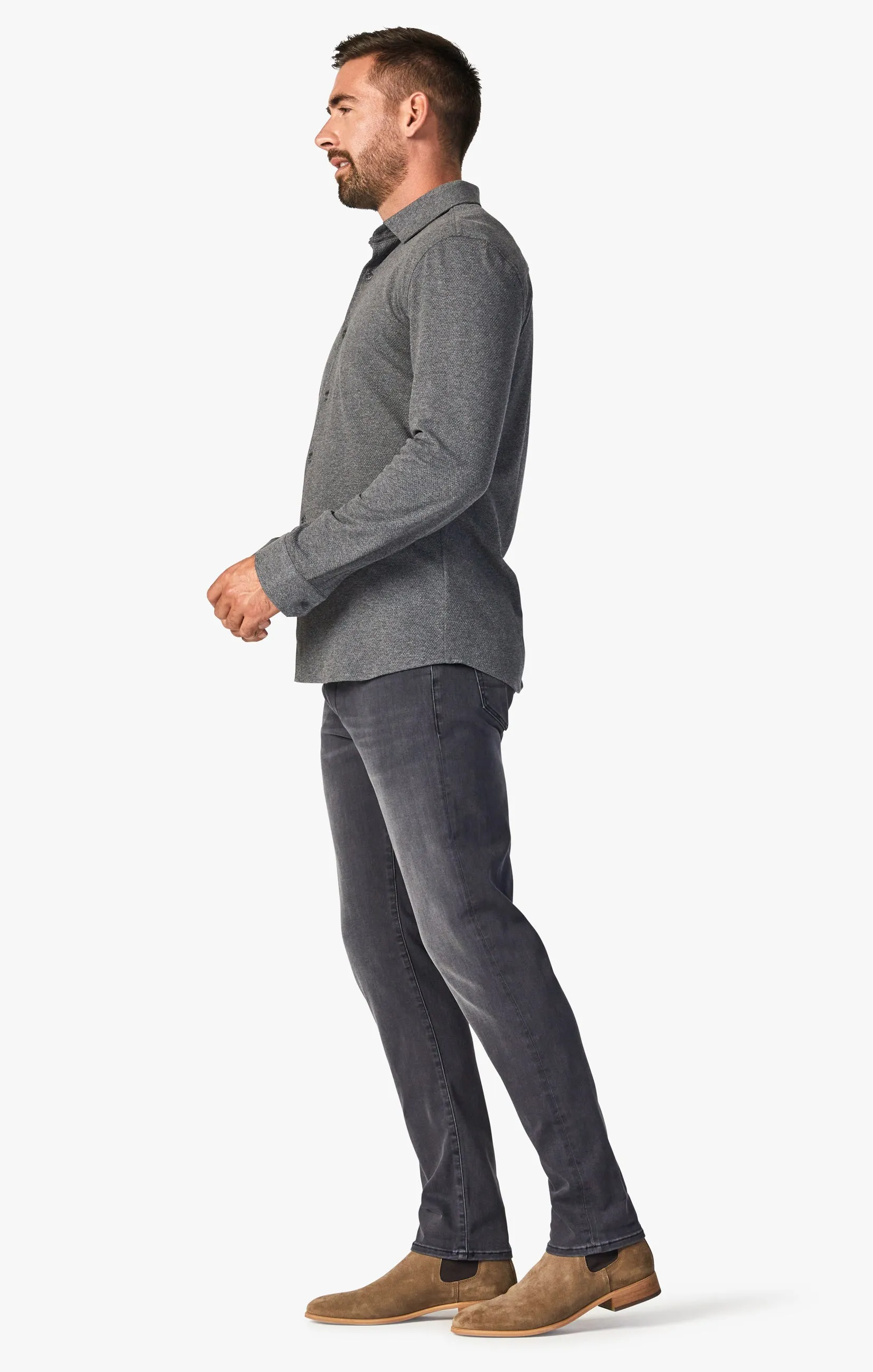 Cool Tapered Leg Jeans In Grey Urban