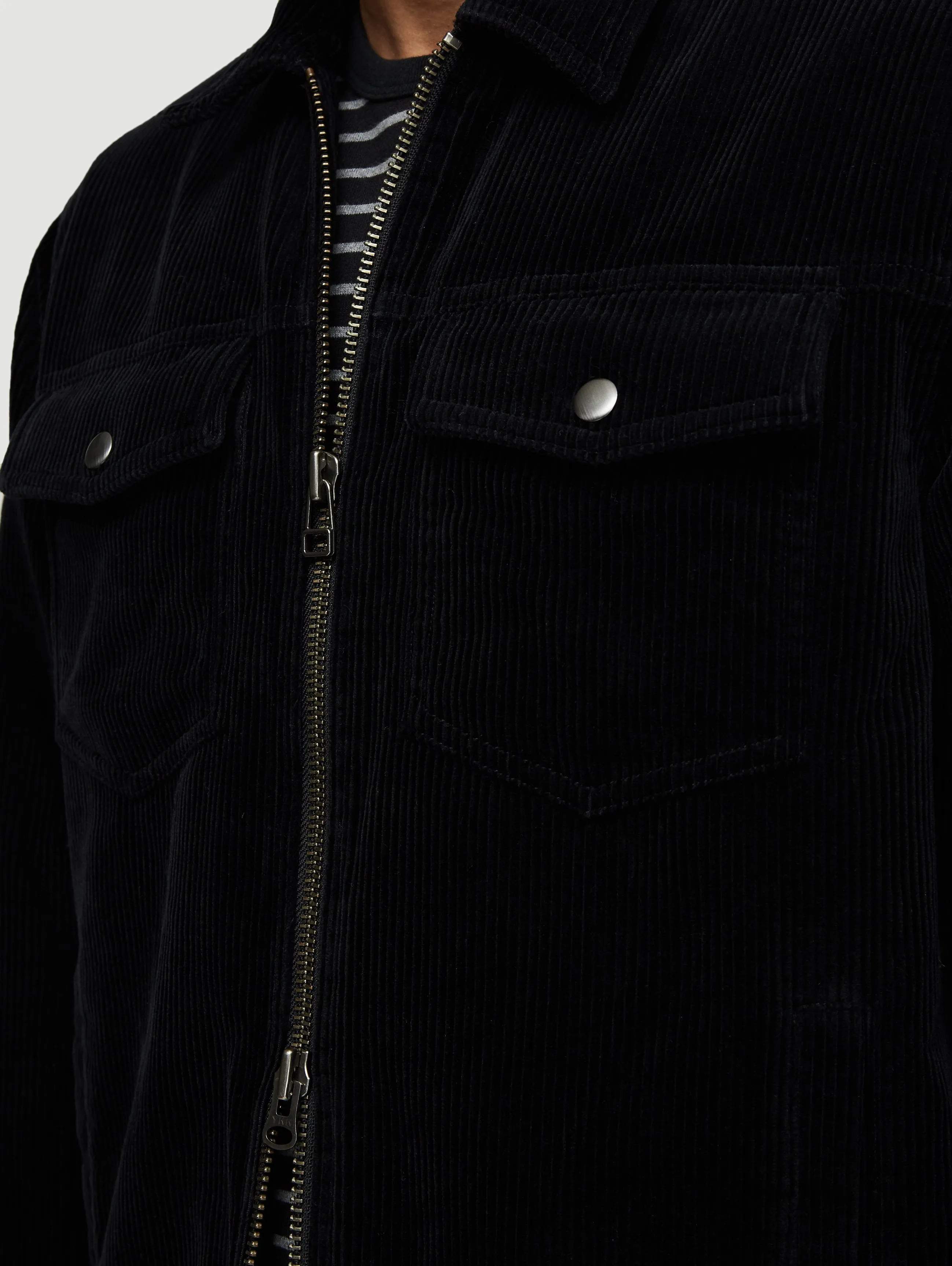 Cord Trucker -- Faded Noir