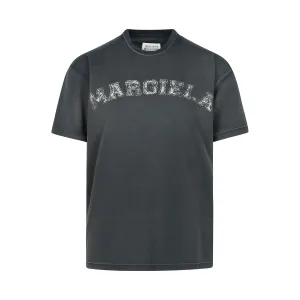 Faded Logo Relaxed Fit T-Shirt in Black