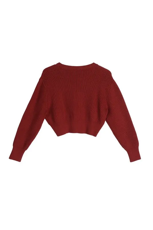 Farrah Ribbed Knit Crop Top and Skirt Set