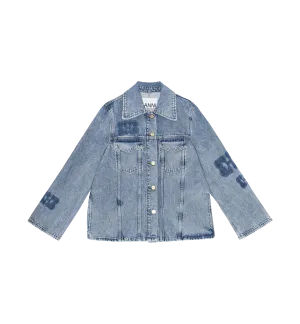 GANNI Patch Denim Jacket