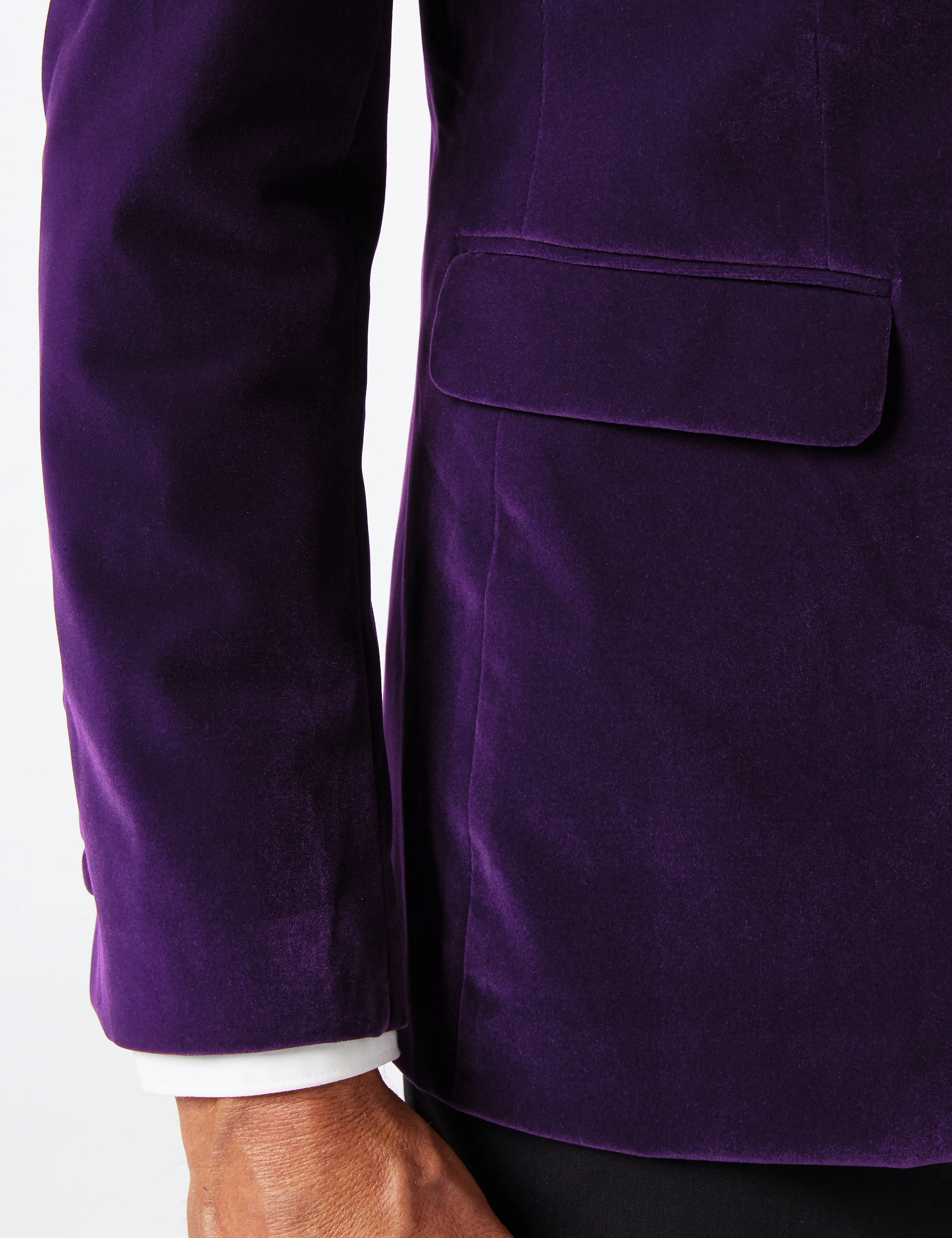 Garys Luxurious Purple Velvet Blazer