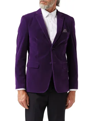 Garys Luxurious Purple Velvet Blazer