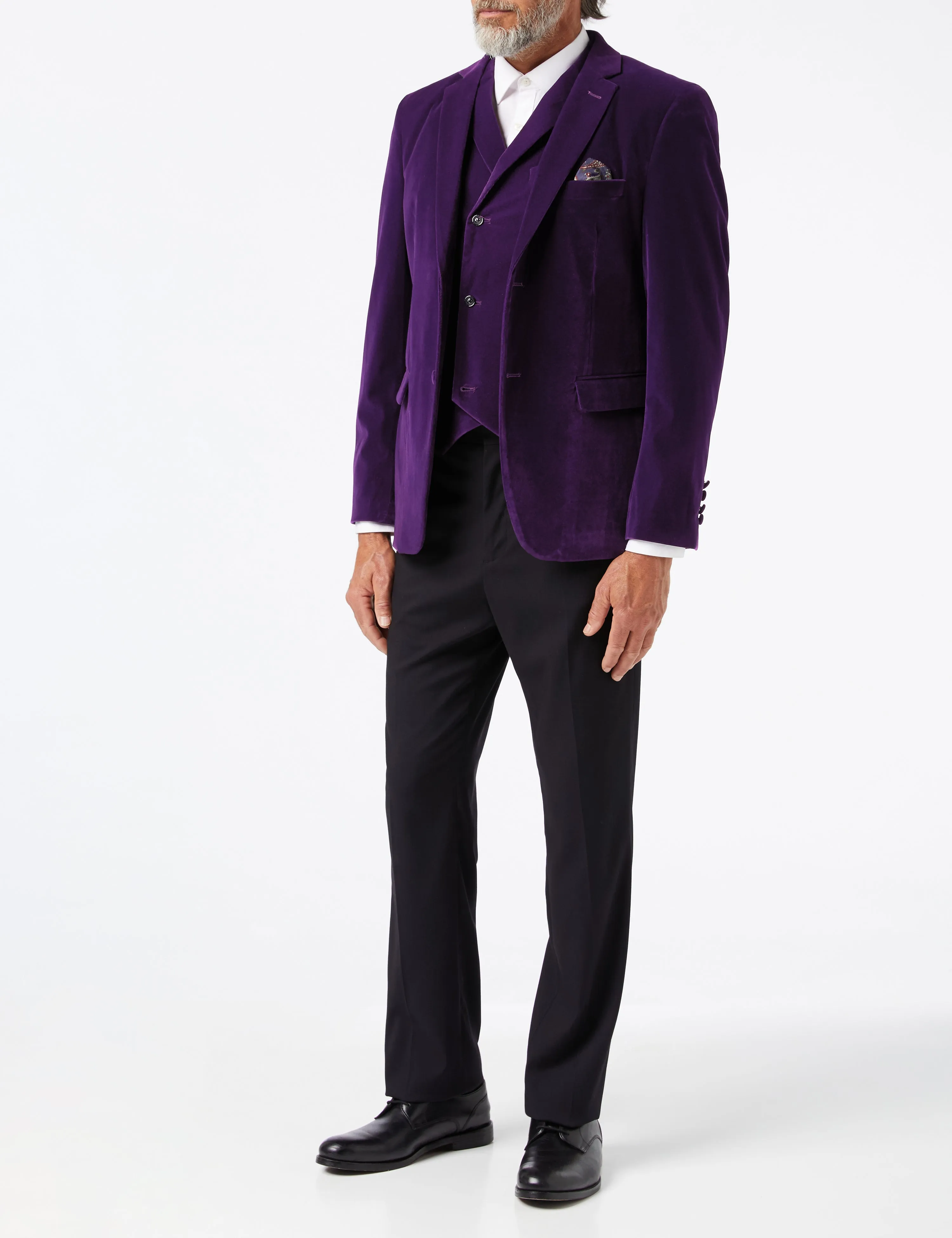 Garys Luxurious Purple Velvet Blazer