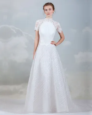 High-neck Gown