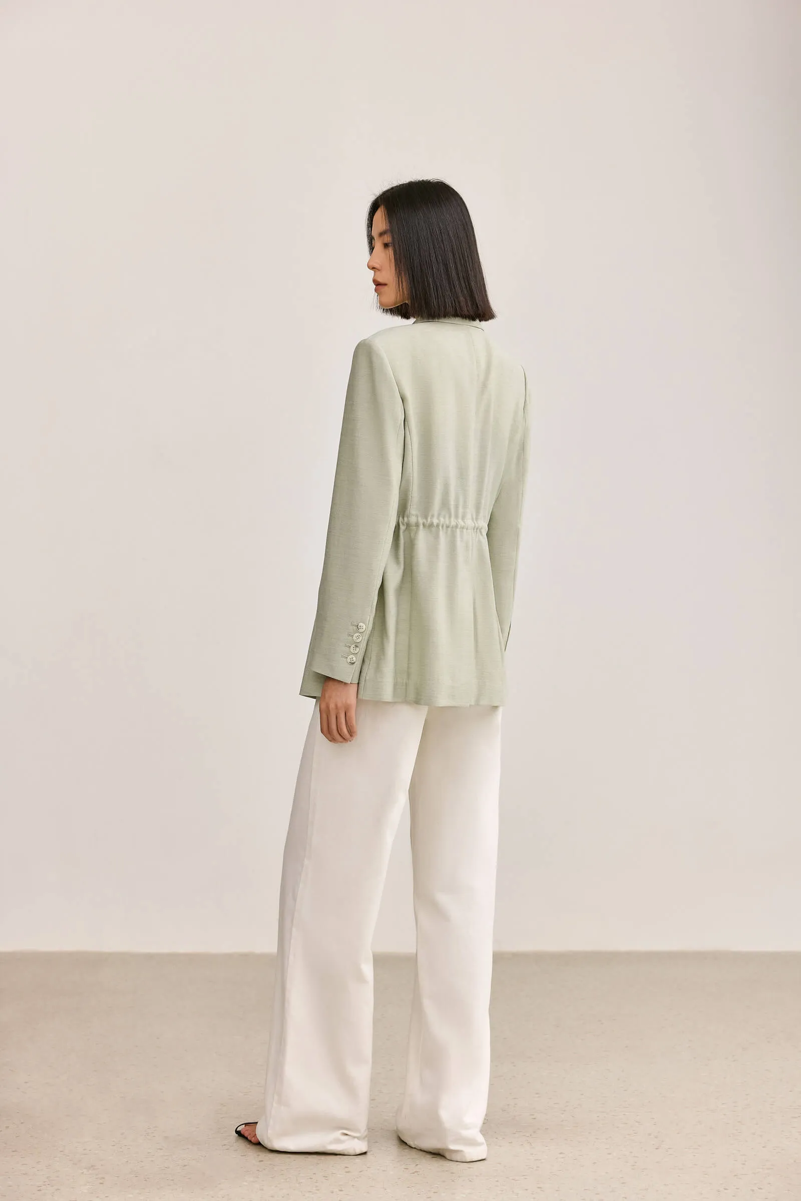 LILY Drawstring Design Blazer