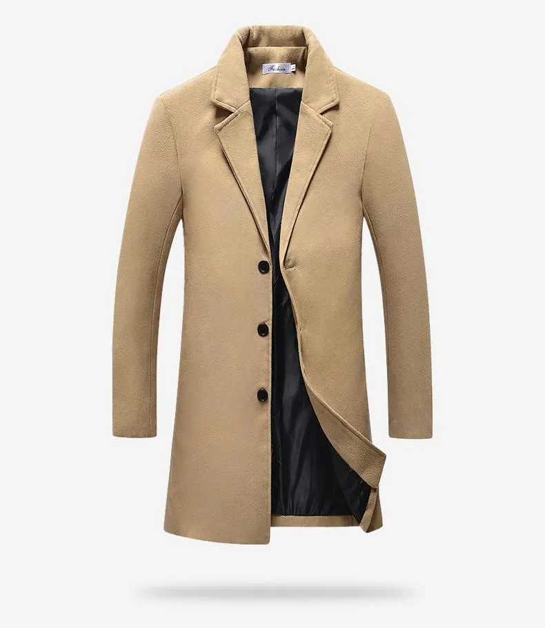 Luxury Thick Wool Trench Coat