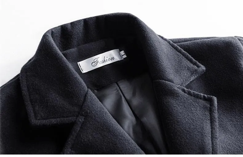 Luxury Thick Wool Trench Coat