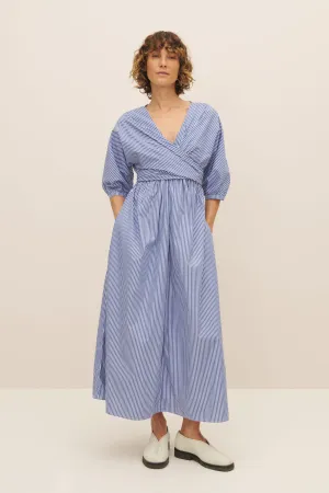 Marta Dress - Blue Stripe