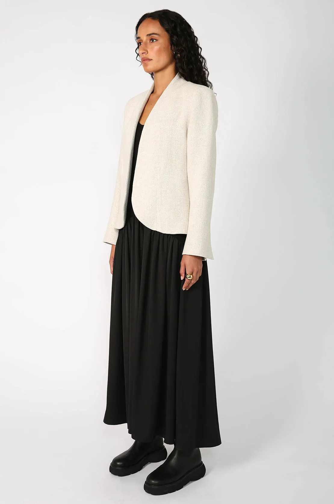 milieu jacket / natural marle