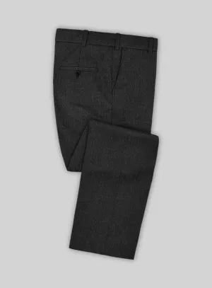 Napolean English Dark Charcoal Wool Pants