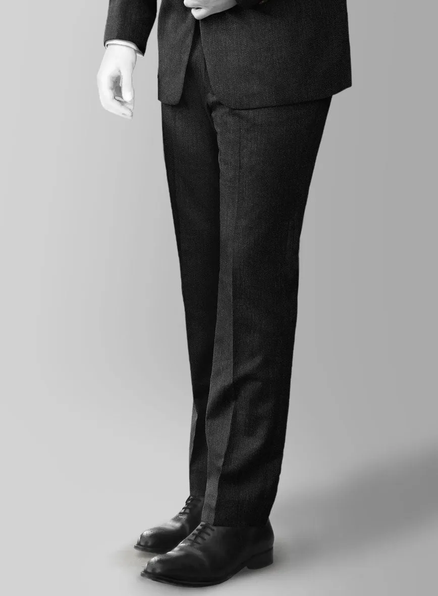 Napolean English Dark Charcoal Wool Pants
