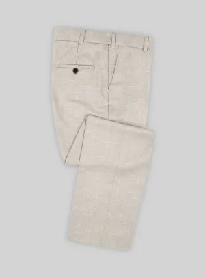Napolean Ricci Muted Beige Wool Pants