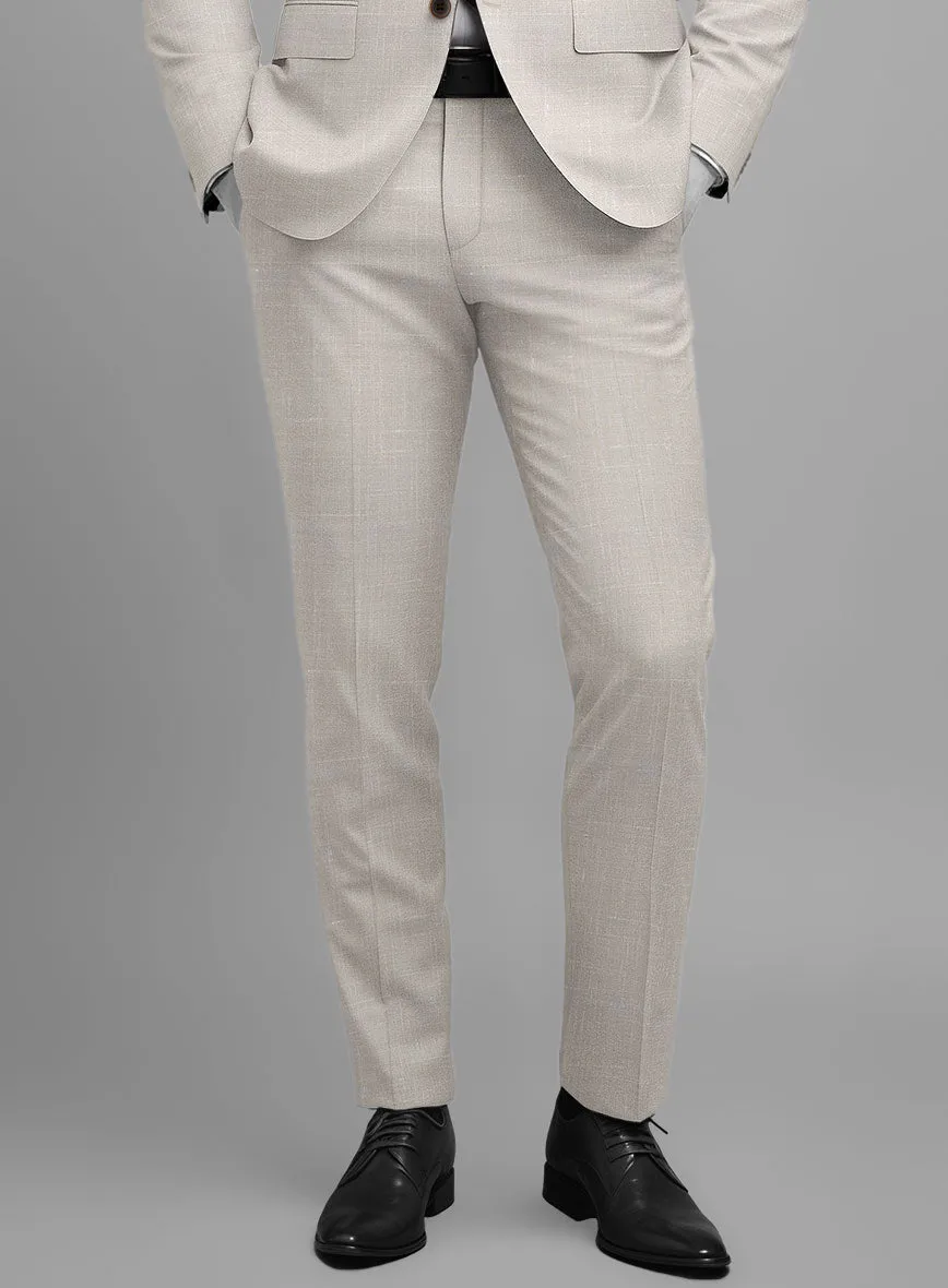 Napolean Ricci Muted Beige Wool Pants