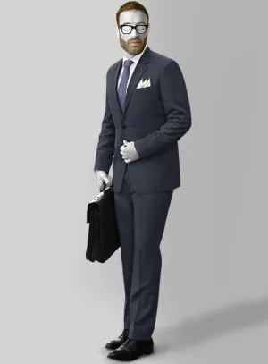Napolean Timeless Blue Glen Suit