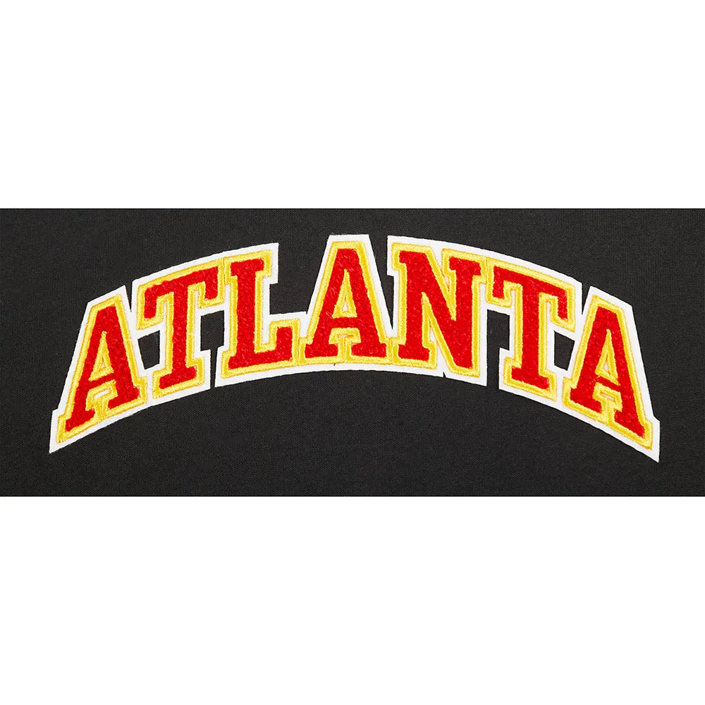 NBA ATLANTA HAWKS CLASSIC LITTLE GIRLS SHORT SLEEVE BOXY TEE (BLACK)