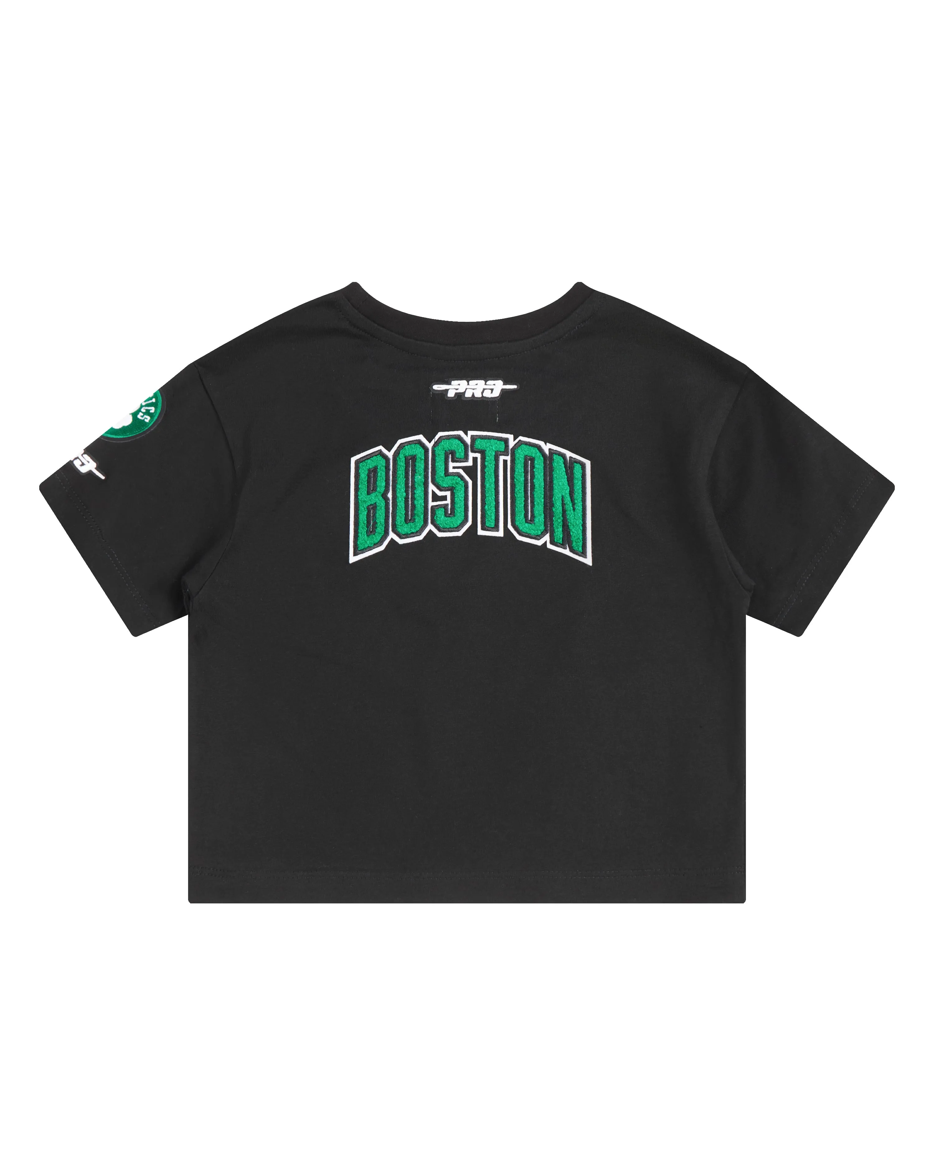 NBA BOSTON CELTICS CLASSIC TODDLER GIRLS SHORT SLEEVE BOXY TEE (BLACK)