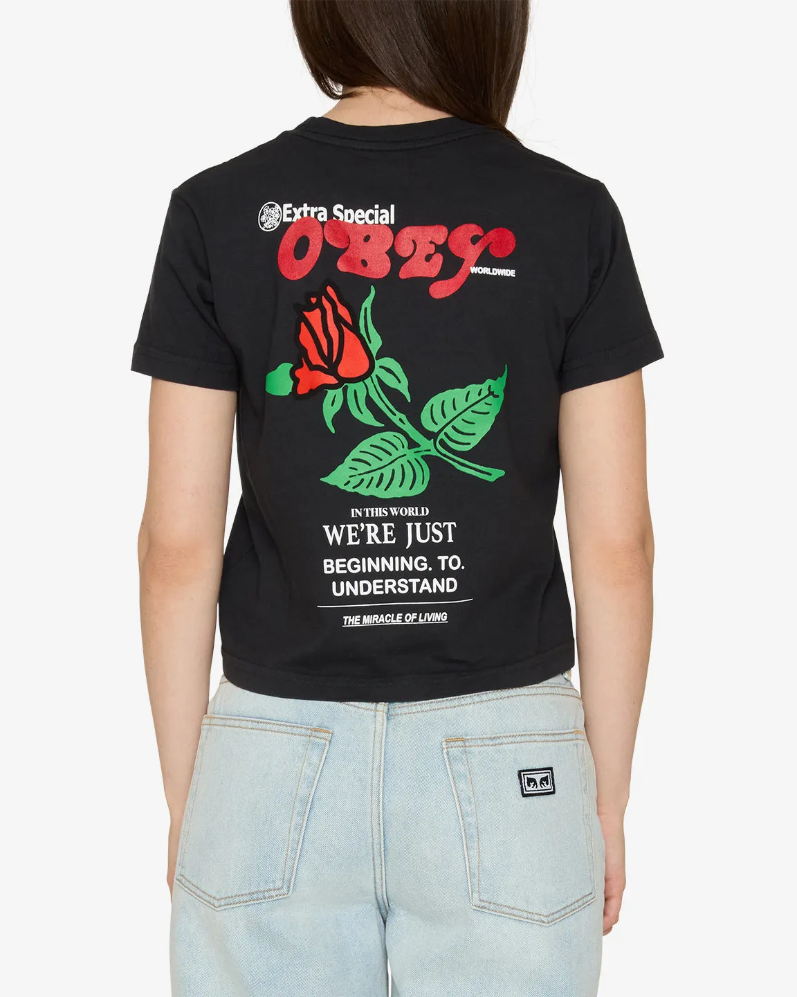 Obey MIRACLE OF LIVING KAYLIN T-SHIRT - BLACK