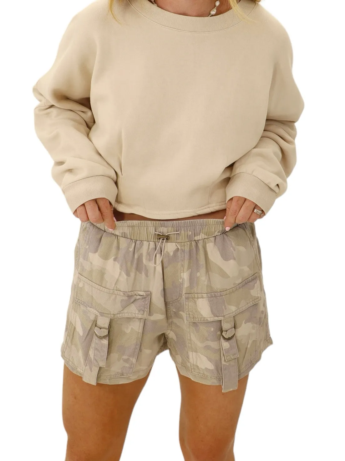Olive's Camo Cargo Short