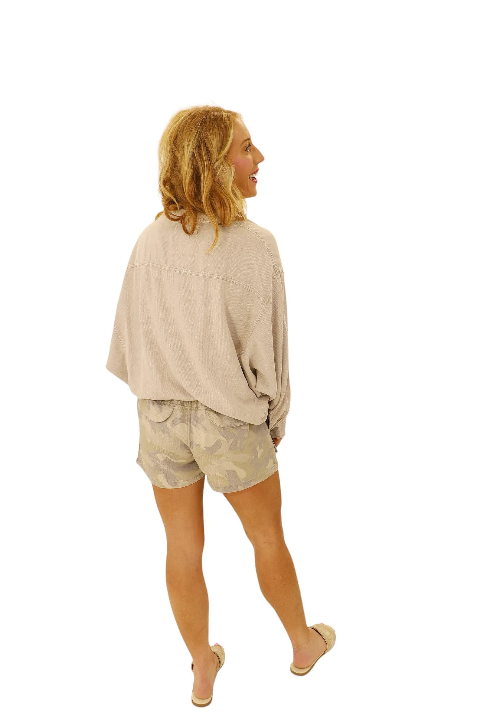 Olive's Camo Cargo Short