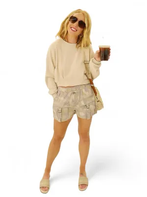 Olive's Camo Cargo Short