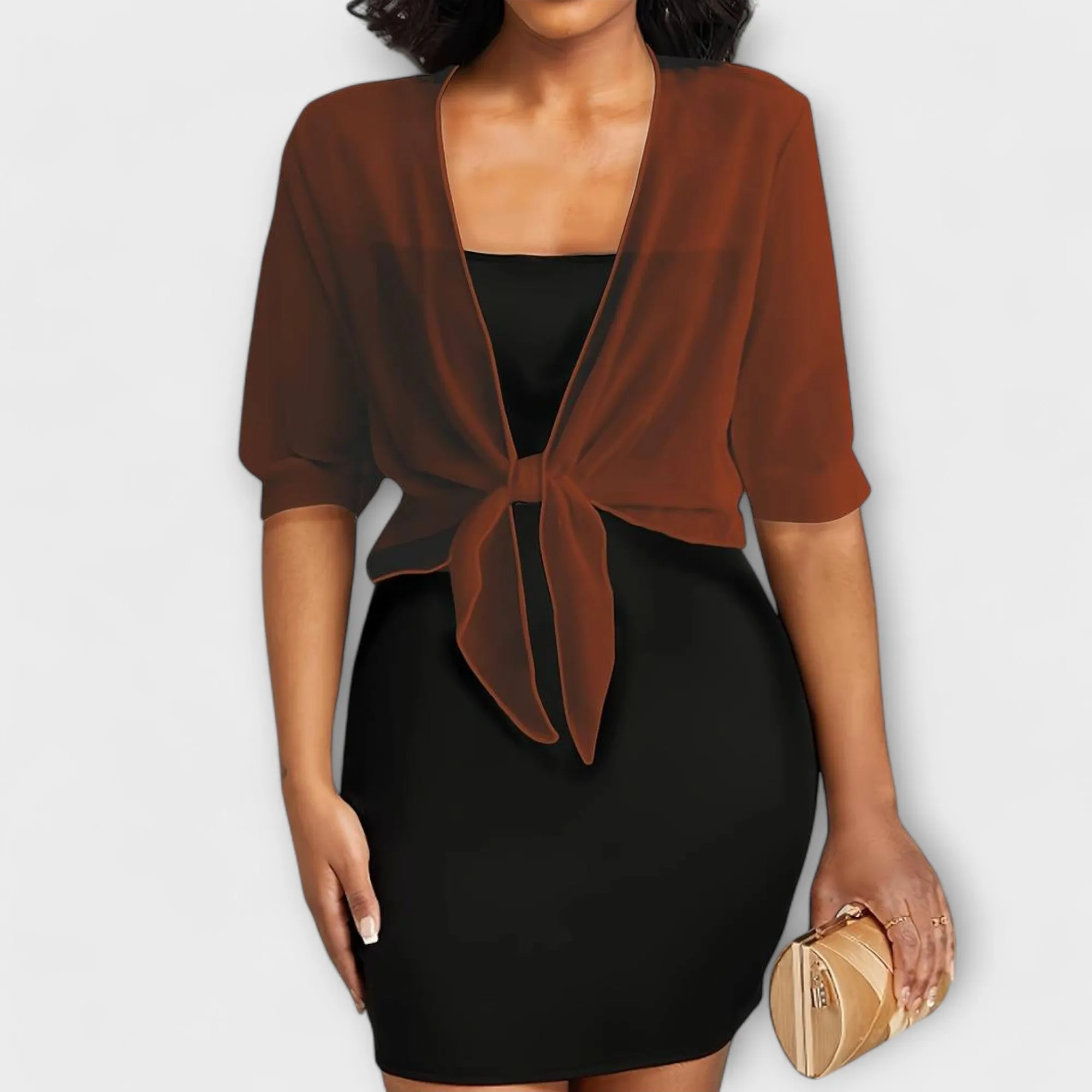 Olivia Open-Front Blouse