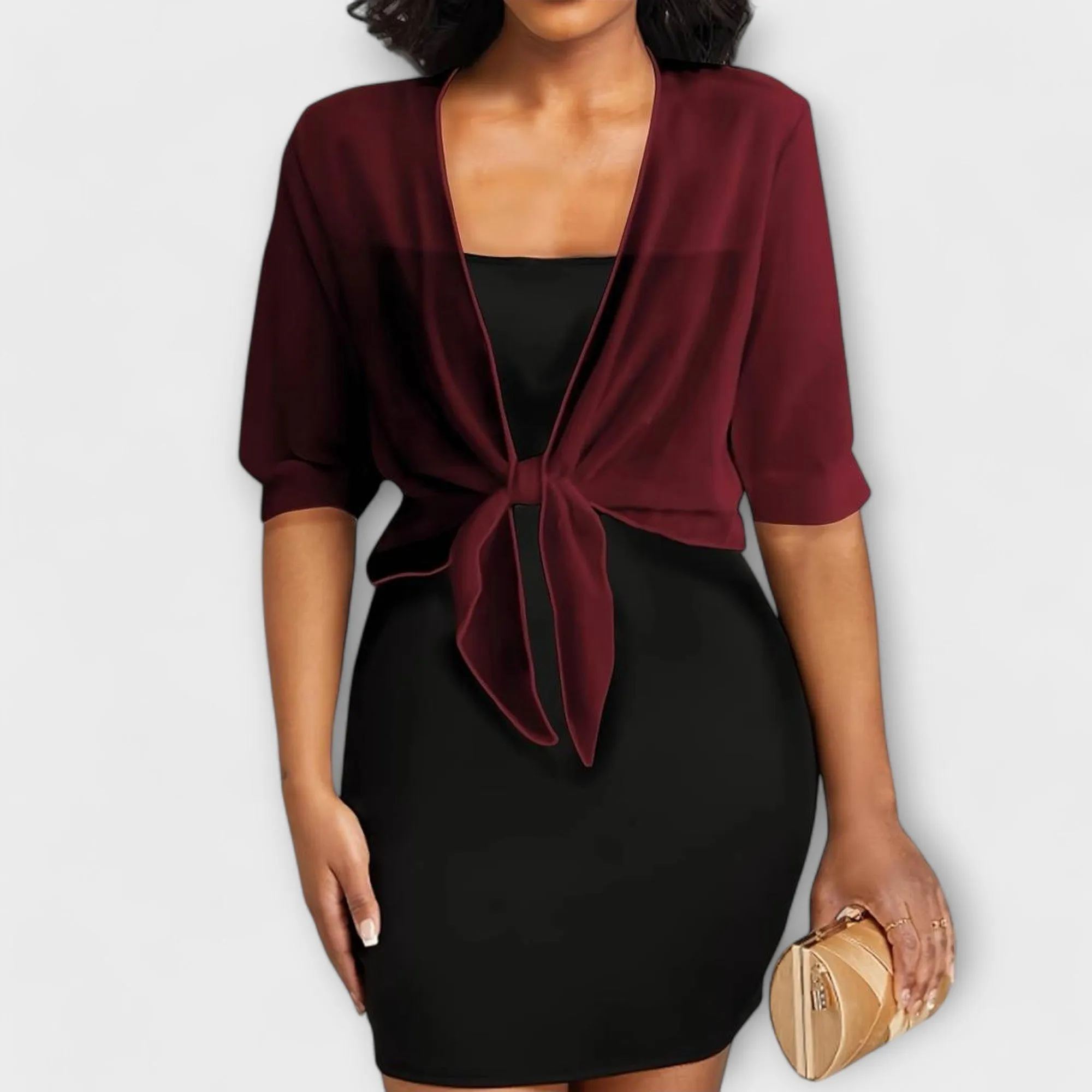 Olivia Open-Front Blouse