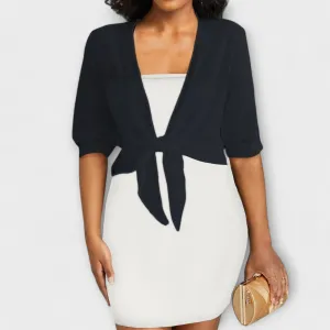 Olivia Open-Front Blouse