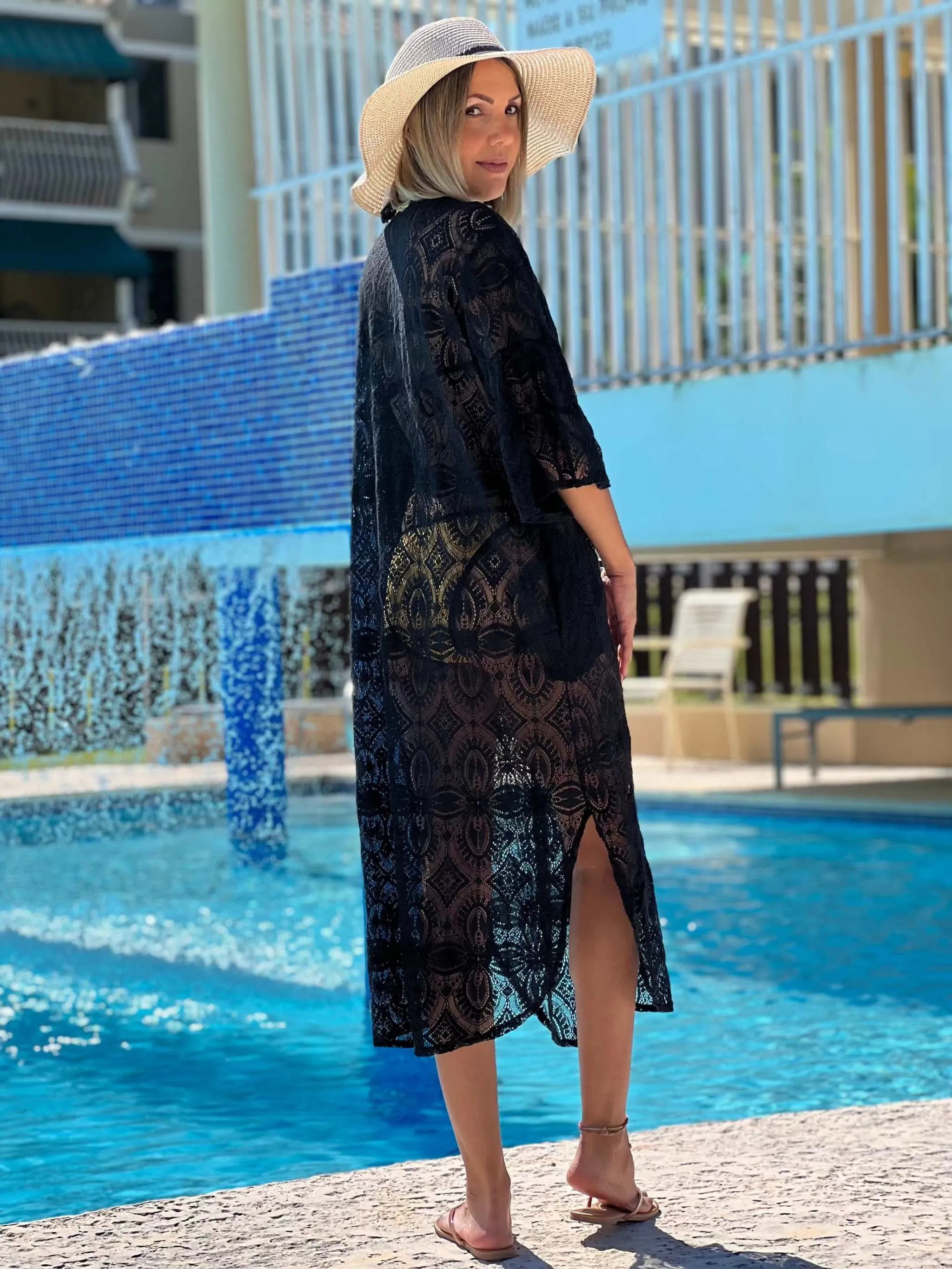Open front tunic