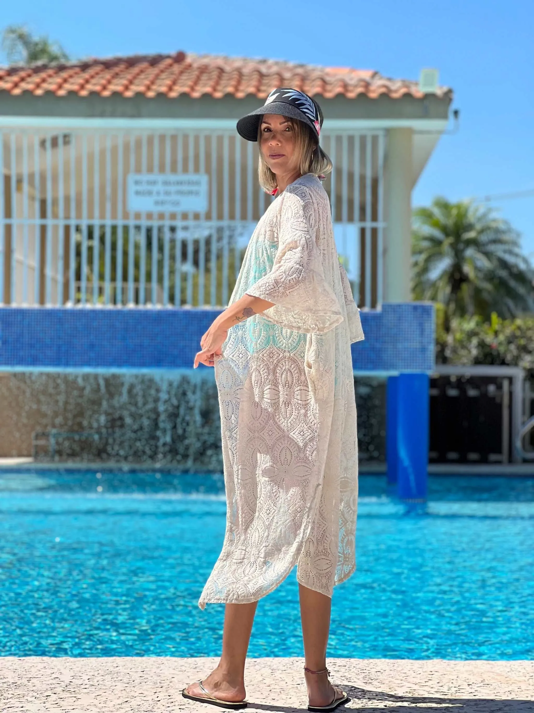 Open front tunic