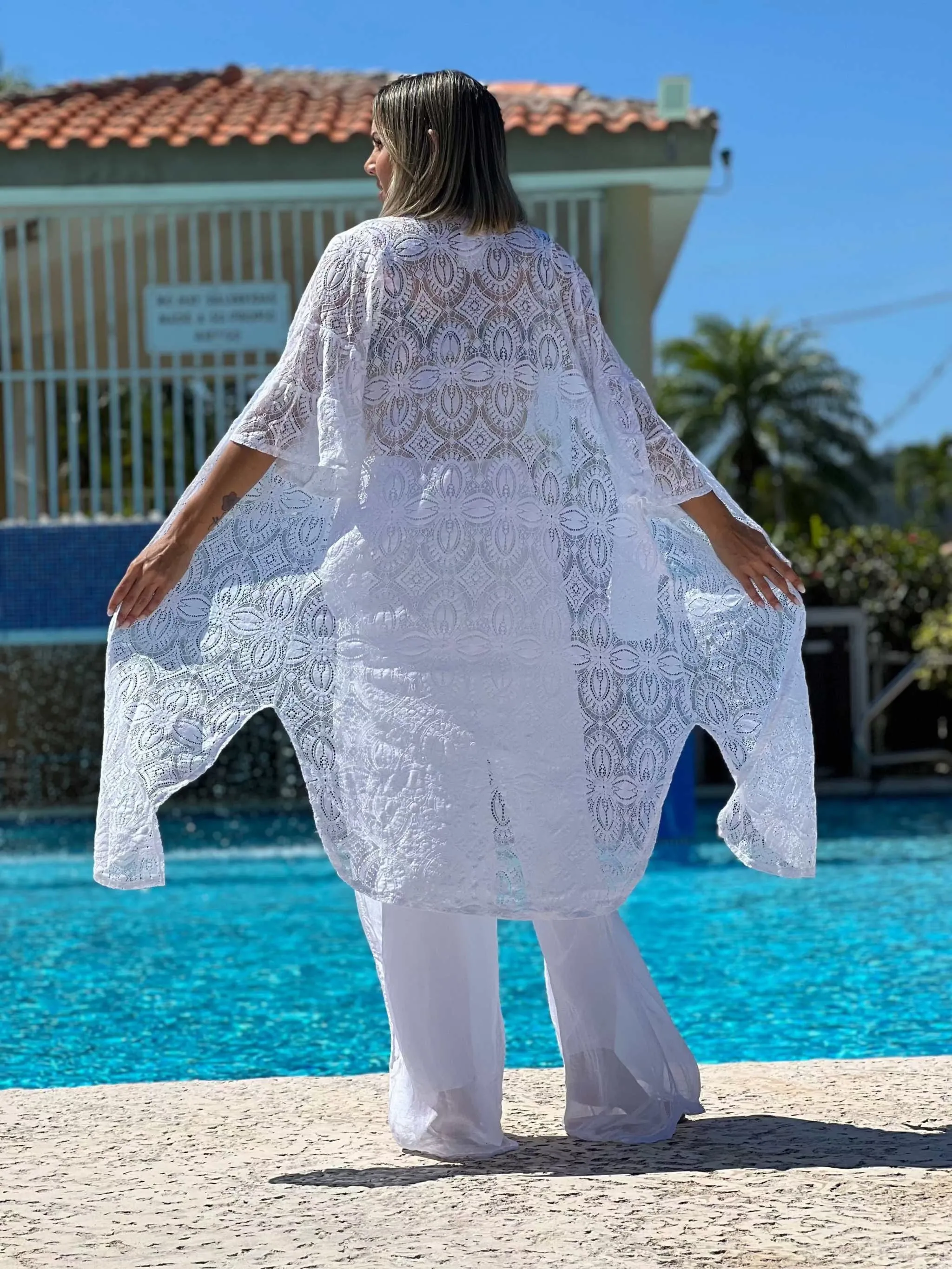 Open front tunic