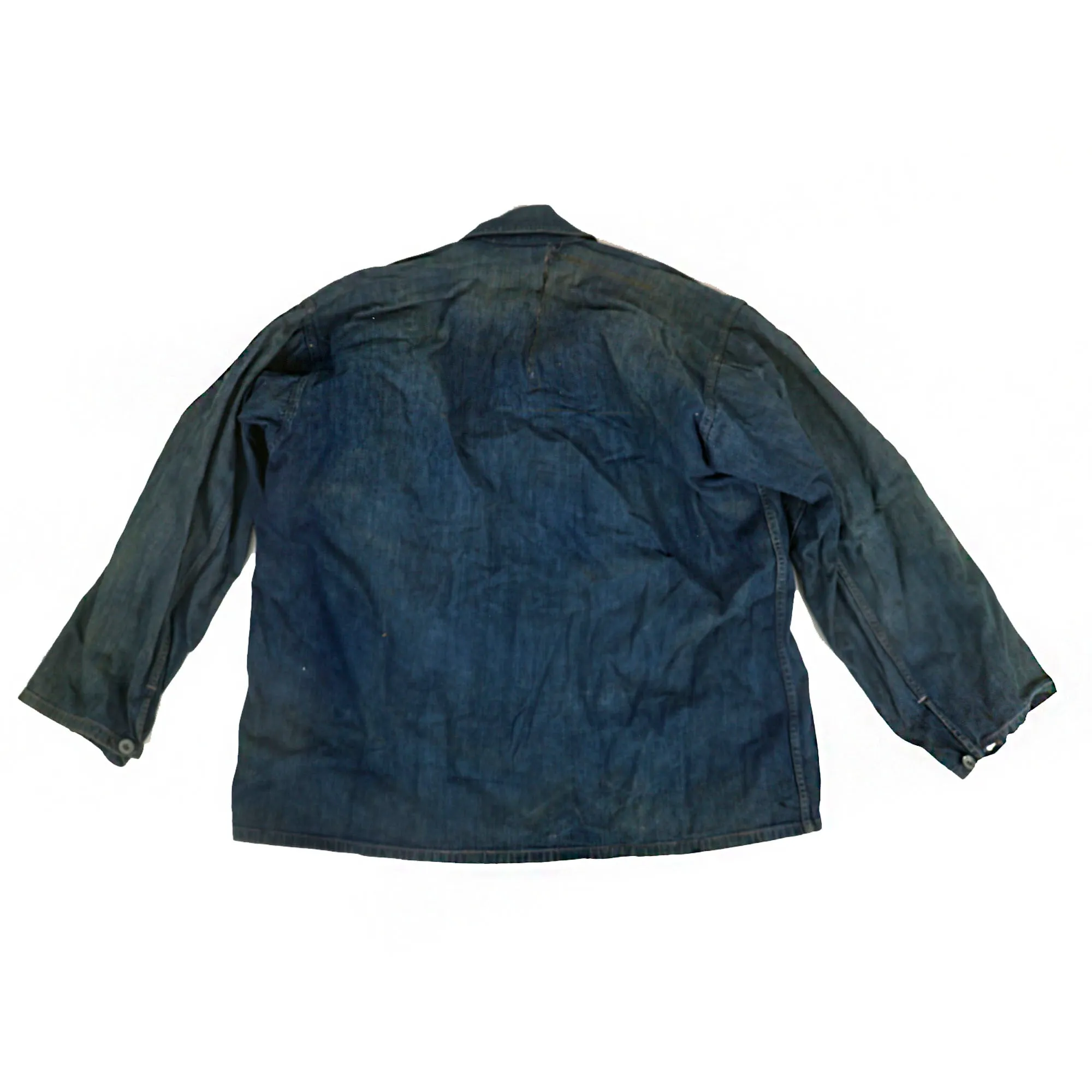 Original U.S. Pre War to Early WWII US Army Denim Fatique Uniform Set WIth Daisy Mae Cap - Shirt, Trousers and Cap