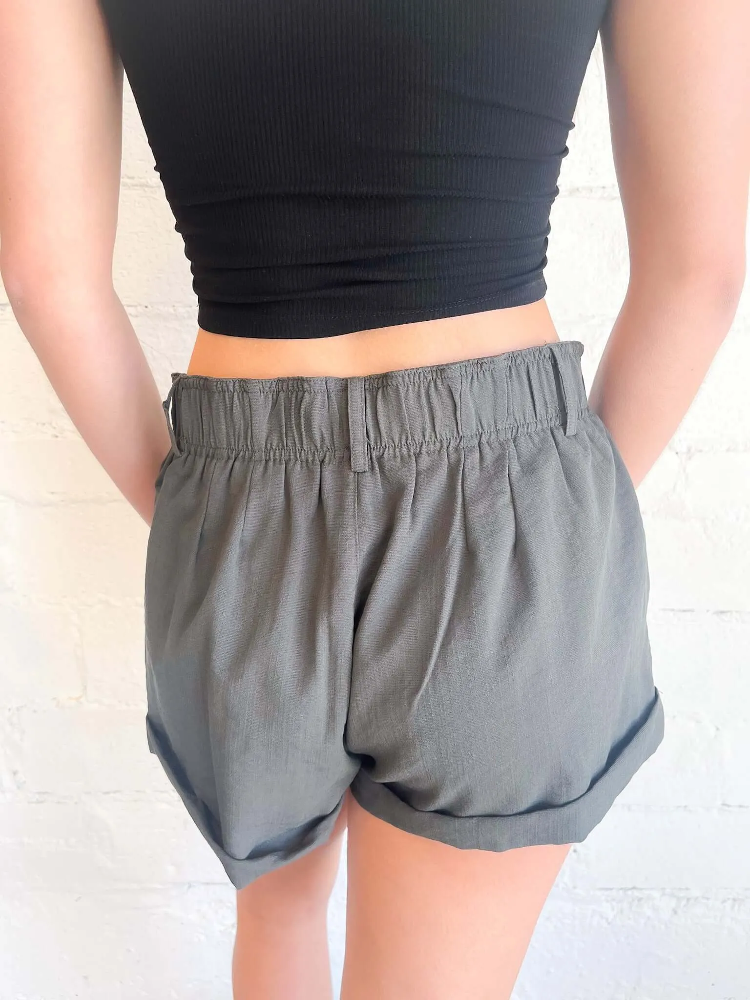 Out About Town Drawstring Shorts