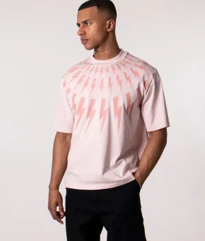 Relaxed Fit Fair Isle Thunderbolt T-Shirt
