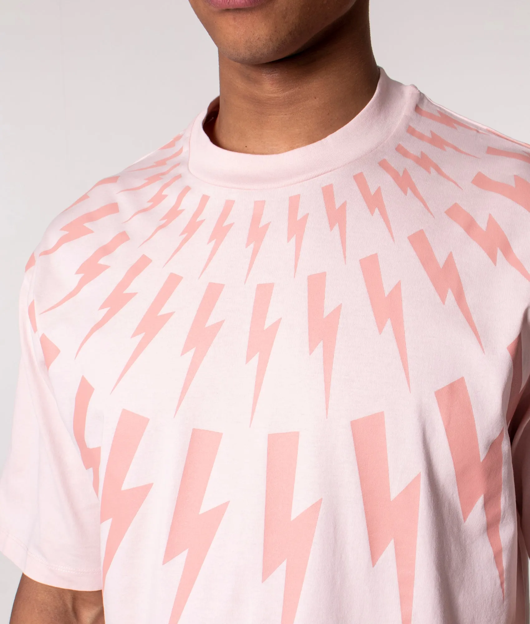 Relaxed Fit Fair Isle Thunderbolt T-Shirt