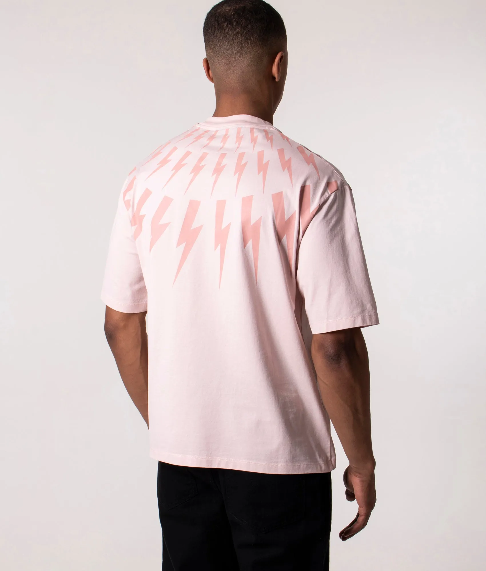 Relaxed Fit Fair Isle Thunderbolt T-Shirt