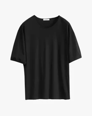 Rib U Neck T-Shirt