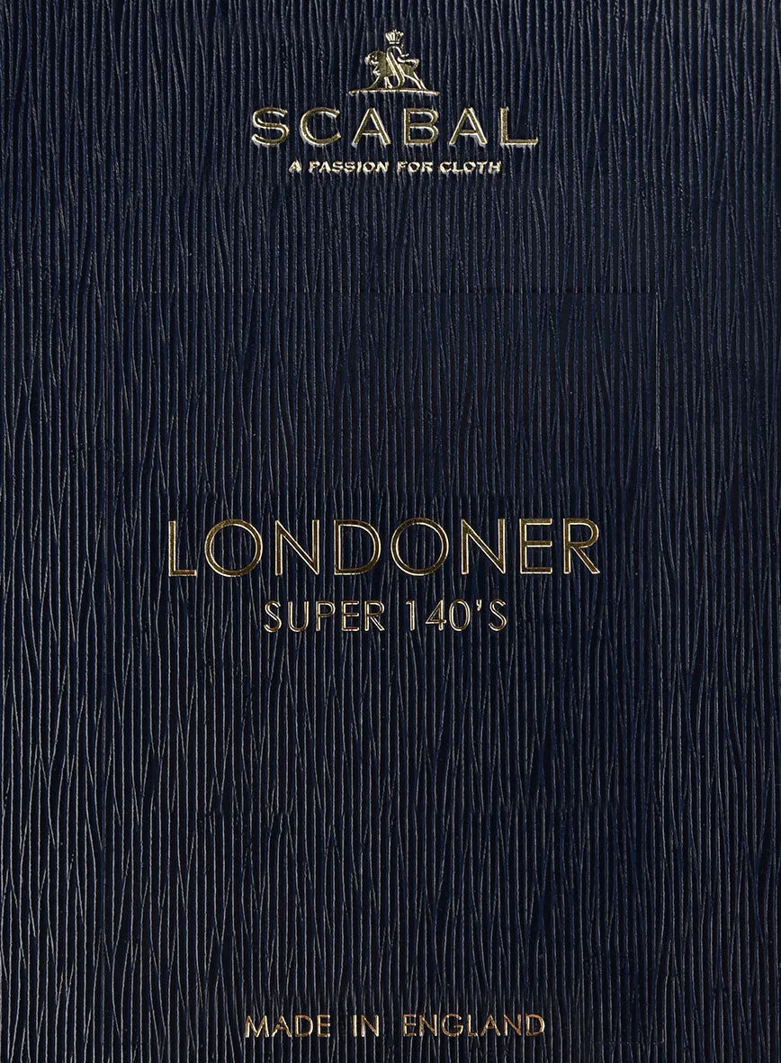 Scabal Londoner Ilianti Stripe Blue Wool Pants