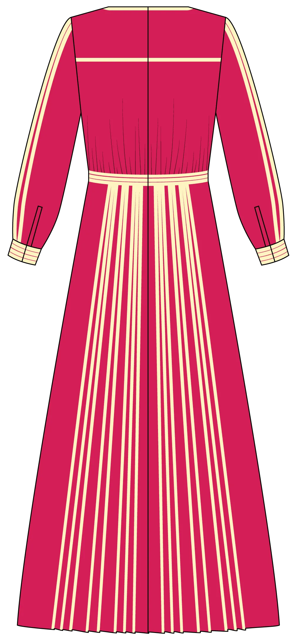 V Neck Multi Binding Dress