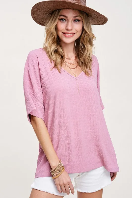 Vanessa V-Neck Short Sleeve Top