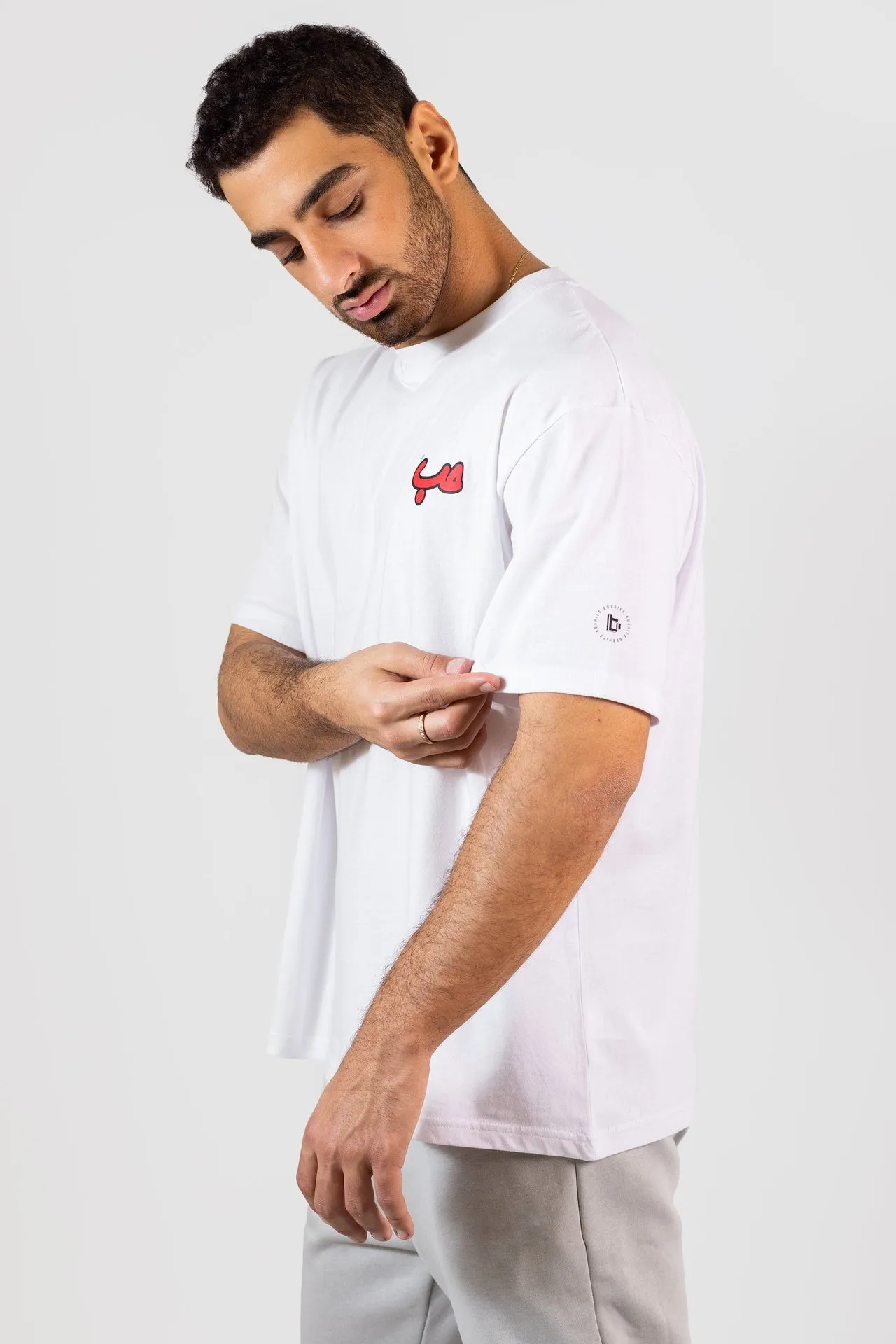 White Side Hobb Oversized T-Shirt - Boshies