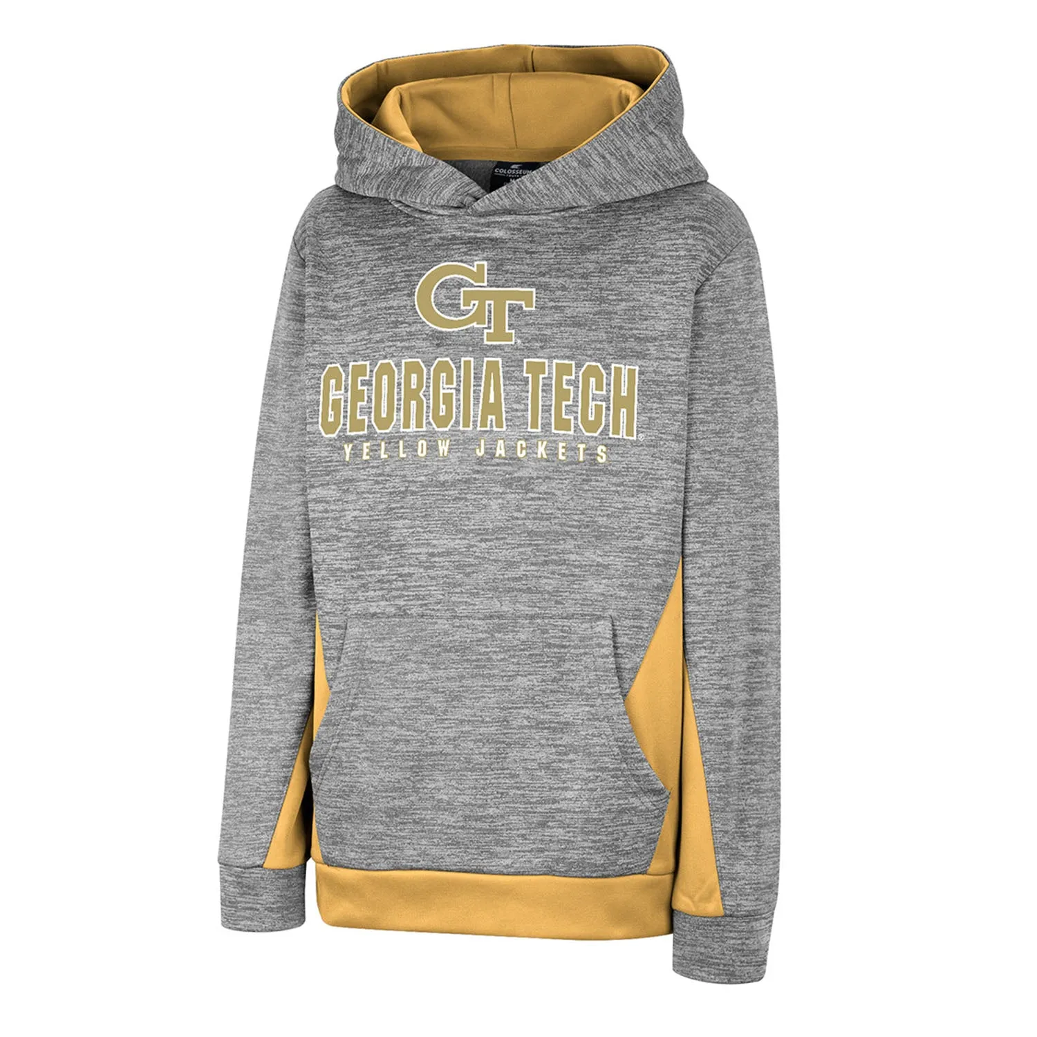 Youth Georgia Tech Yellow Jackets TrumTookas Hooded Grey Sweatshirt
